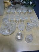 31 Pieces of Assorted Cut Glass