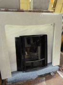 *Cream Fire Surround & 2 Cream Back Plates