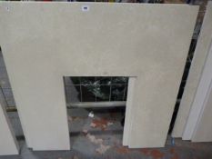 *2 Cream Marble Fire Backs