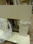 *Cream Granite Hearth Set