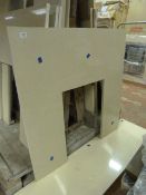 *Cream Hearth Set 1370 x 380 & Back Plate 940 x 940