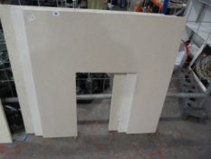 *3 Cream Granite Fire Backs