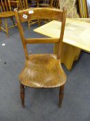 Victorian Oak Kitchen Chair