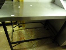 Stainless Steel Topped Preparation Table