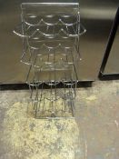 Chrome 15 Bottle Wire Wine Rack