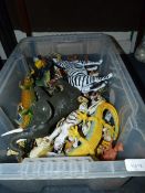 *Box Containing Toy Animals etc