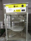 Model 695C Stainless Steel & Glass Heated Counter Top Food Warmer & Display Unit