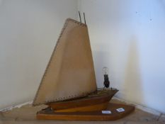 Art Deco Lamp in The Form of a Boat
