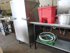 Winter Halter GS502 Pass Through Dish Washer with Feed Tables & Waste Disposal Unit