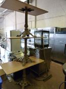 3 Bar Tables on Cast Iron Pedestals