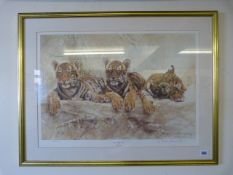 Gilt Framed Limited Edition Print by Willem De Beer 49 of 500 Entitled 