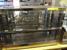 Stainless Steel & Plate Glass Heated Display Cabinet