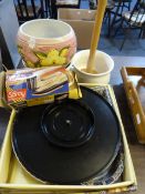 2 Ceramic Pots - Planter etc