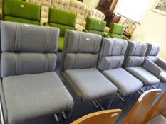 5 Grey Retro Office Chairs