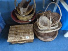 Collection of Wicker Baskets etc