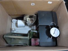 Box Containing Scented Candles - Ice Buckets etc