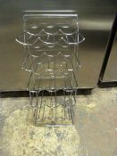 Chrome 15 Bottle Wire Wine Rack