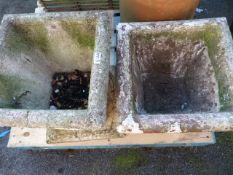 2 Concrete Planters