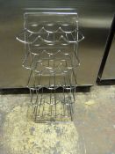 Chrome 15 Bottle Wire Wine Rack