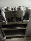 Hatco Double Soup Couldron with Stainless Steel Trolley