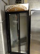 Husky Display Refrigerator with Double Sliding Door Branded Strongbow