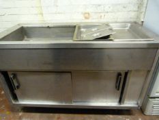 Stainless Steel Bain Marie Over Electric Hot Cupboard