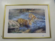 Large Gilt Framed Limited Edition Willem De Beer Print