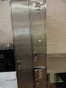 Stainless Steel Bank of Lockers