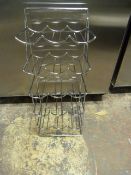 Chrome 15 Bottle Wire Wine Rack