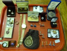 Tray of Costume Jewellery - Watch etc