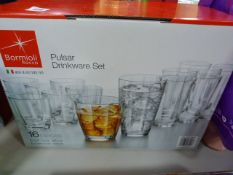 *Bormioli Drinkware -16 Piece