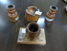 4 Treen Items Made from Wood of Various Battle Ships