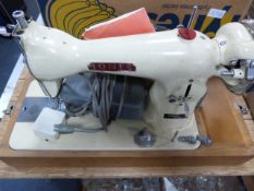 Cased Electric Jones Sewing Machine