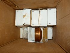 Box Containing 21 Copper & Stainless Steel Balti Dishes