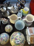 Pewter Tea Service - Ginger Jars etc