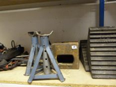 *Mixed Lot of Assorted Jump Leads - Ratchet Straps - Axle Stands - Wheel Chocks etc