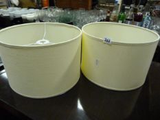 *2 Cream Lamp Shades