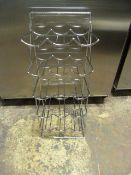 Chrome 15 Bottle Wire Wine Rack
