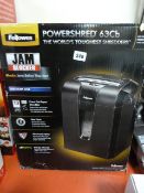*Fellowes 63cb Cross Cut Shredder
