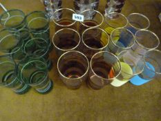 Quantity of 60's & 70's Drinking Glasses