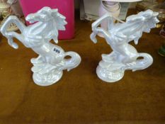 2 Horse Figurines
