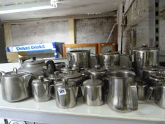 Quantity of Stainless Steel Teapots - Hot Water Jug & Milk Jugs