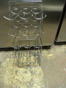 Chrome 15 Bottle Wire Wine Rack