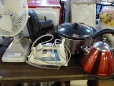 2 Electric Fans - Kettle - Iron & Slow Cooker