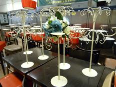 6 Wrought Iron Table Decorations