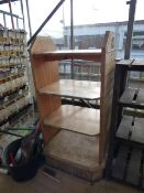 Light Oak 4 Tier Display Stand