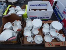 59 Cafe Direct Porcelite Coffee Cups - Various Sized
