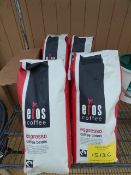 4 x 1kg Bags containing Eros Coffee Beans