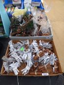 2 Boxes of Christmas Decorations