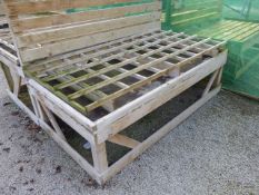 Tanalised Bench with Supports & Trellis
